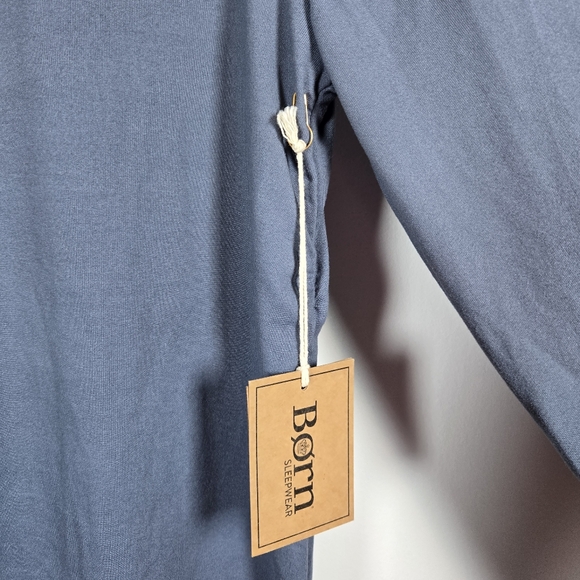 NEW Born Blue Butter Soft Blue Long Sleeve Scoop Neck Sleep Shirt Plus Size XXL - Picture 6 of 9